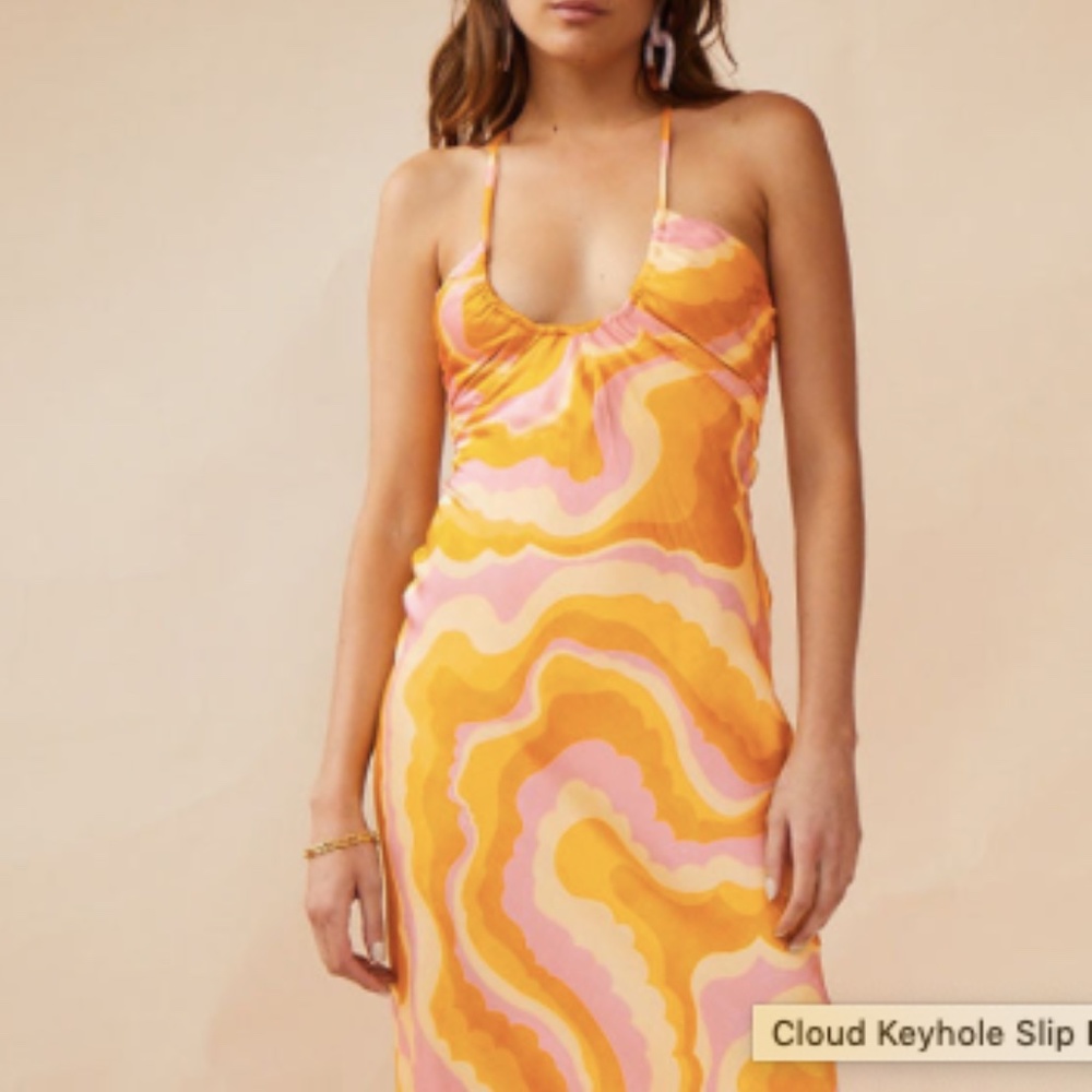 Suboo   Cloud Keyhole Slip Dress